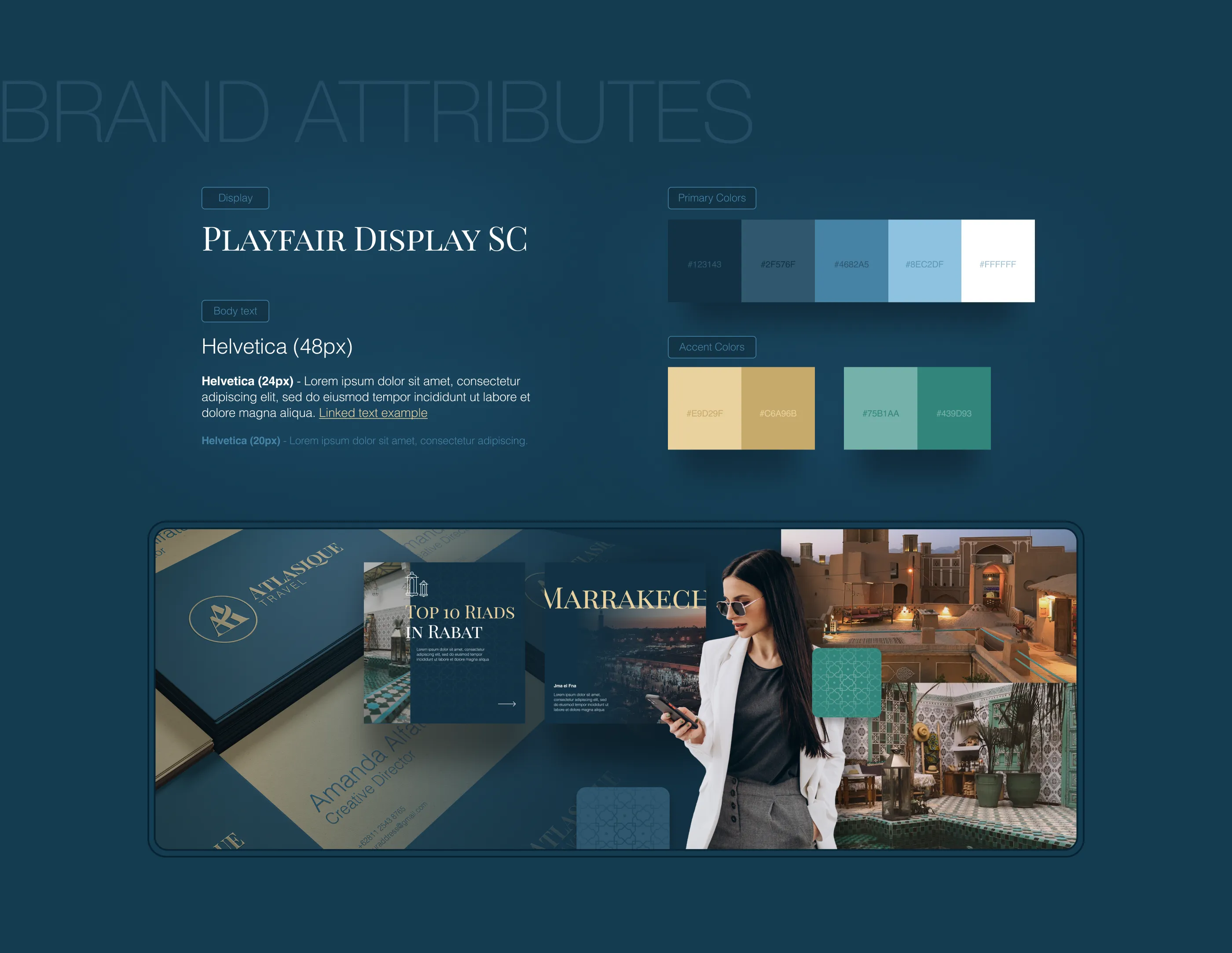 Atlasique landing page — curated luxury journeys
