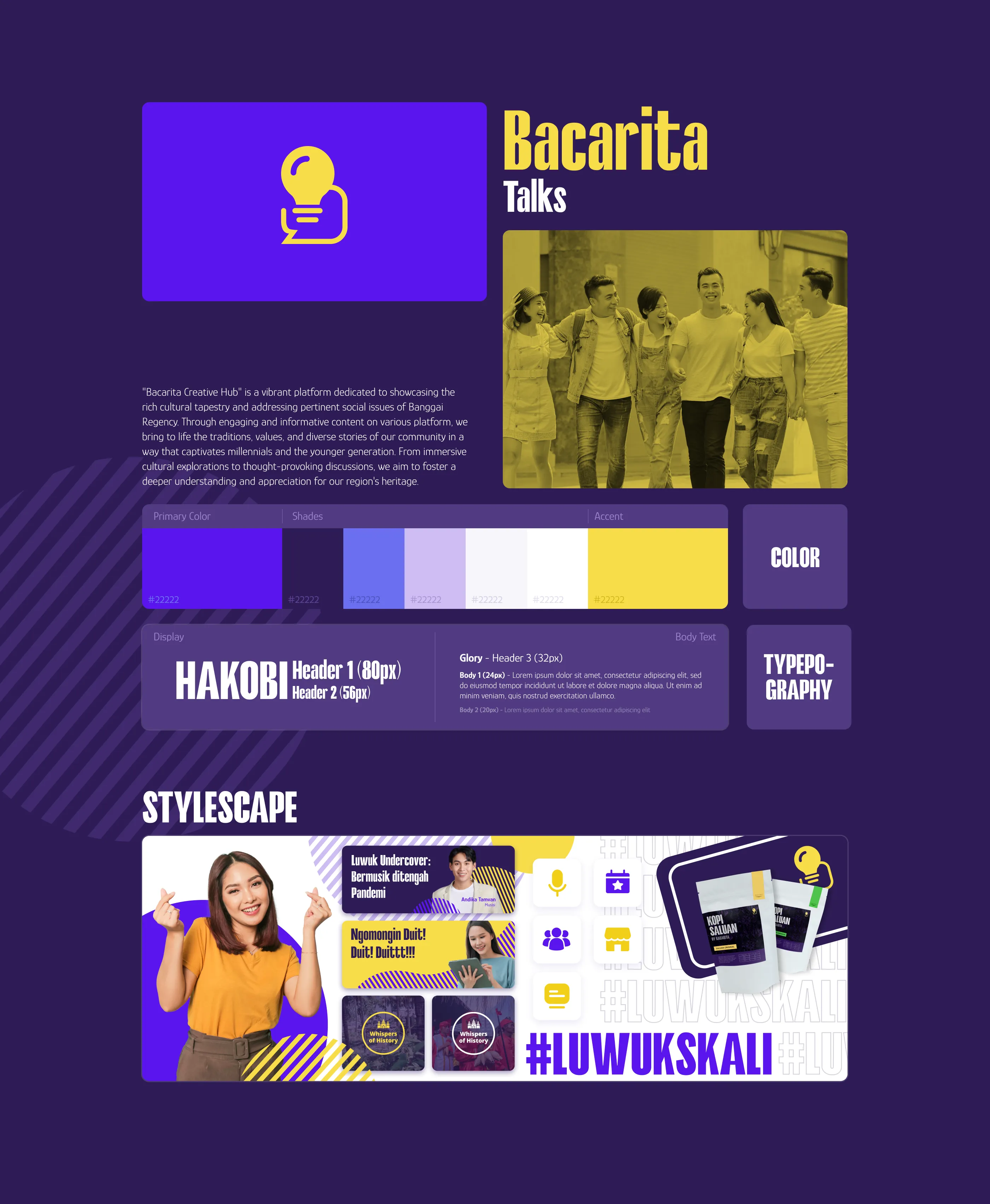 Bacarita Creative Hub — centralized content and media formats